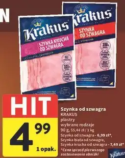 Intermarche Szynka od szwagra Krakus oferta