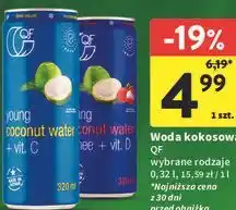 Intermarche Woda kokosowa QF wybrane rodzaje oferta