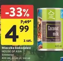 Intermarche Mleczko kokosowe HOUSE OF ASIA kremowe oferta