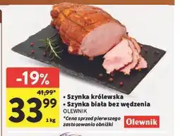 Intermarche Szynka królewska Szynka biała bez wędzenia OLEWNIK oferta