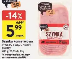 Intermarche Szynka konserwowa Prosto z Wędliniarni oferta