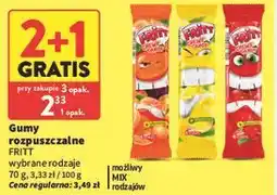 Intermarche Gumy rozpuszczalne FRITT wybrane rodzaje oferta