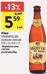 Intermarche Piwo STAROPOLSKI wybrane rodzaje oferta