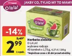 Intermarche Herbata zielona O LA LA! wybrane rodzaje oferta