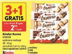 Intermarche Kinder Bueno KINDER wybrane rodzaje oferta