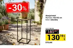 Merkury Market Stojak akacja/metal 42x102 cm naturalny oferta