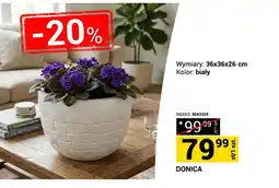 Merkury Market Donica 36x36x26 cm biała oferta