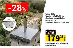 Merkury Market Podstawa do parasola granitowa oferta