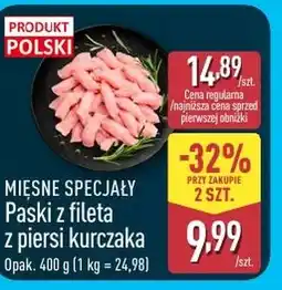 ALDI Paski z fileta z kurczaka Polski oferta
