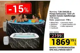 Merkury Market Basen z hydromasażem Spa Hollywood 6001F oferta