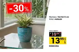 Merkury Market Doniczka 16x16x13 cm niebieska oferta