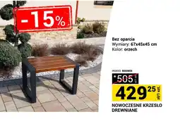 Merkury Market Krzesło nowoczesne drewniane bez oparcia oferta