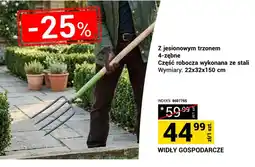 Merkury Market Widły gospodarcze z jesionowym trzonem 4-zębne oferta