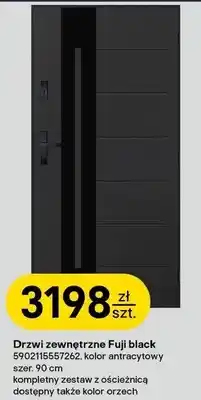 Castorama Drzwi zewnętrzne Fuji black oferta