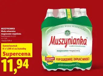 Lidl Woda mineralna Muszynianka oferta