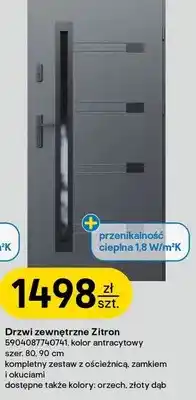 Castorama Drzwi zewnętrzne Zitron oferta