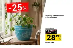 Merkury Market Doniczka 28x28x23 cm niebieska oferta