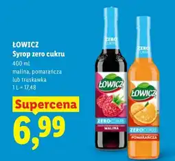 Lidl Syrop zero cukru malina oferta