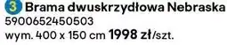 Castorama Brama dwuskrzydłowa Nebraska oferta