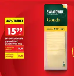 Biedronka Ser żółty Gouda w plastrach oferta