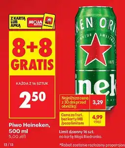 Biedronka Piwo oferta