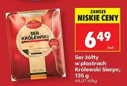Biedronka Ser żółty w plastrach Królewski oferta