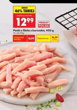 Biedronka Paski z fileta z kurczaka oferta
