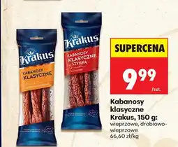 Biedronka Kabanosy klasyczne wieprzowe oferta