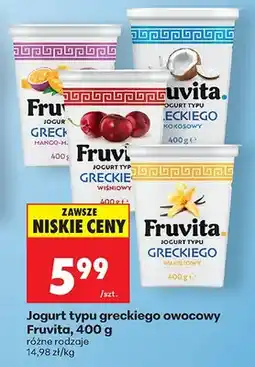 Biedronka Jogurt typu greckiego owocowy oferta