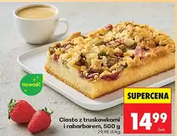 Biedronka Ciasto z truskawkami i rabarbarem oferta