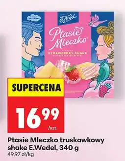 Biedronka Ptasie mleczko truskawkowy shake oferta