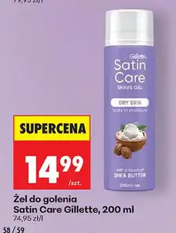 Biedronka Żel do golenia Satin Care oferta