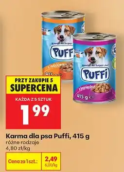 Biedronka Karma dla psa różne rodzaje oferta