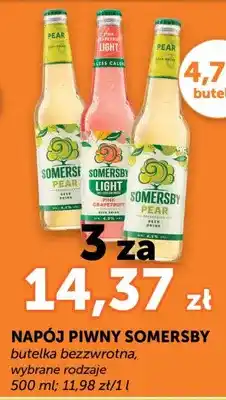 ABC Napój piwny Somersby butelka bezzwrotna wybrane rodzaje oferta