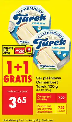 Biedronka Ser pleśniowy Camembert Turek oferta
