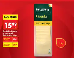 Biedronka Ser żółty Gouda w plastrach Światowid oferta