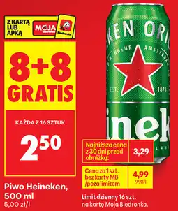 Biedronka Piwo Heineken oferta