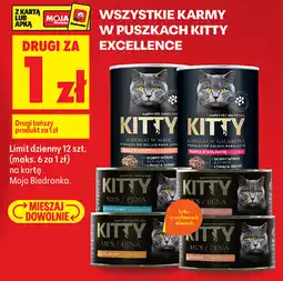Biedronka WSZYSTKIE KORMY W PUSZKACH KITTY EXCELLENCE oferta