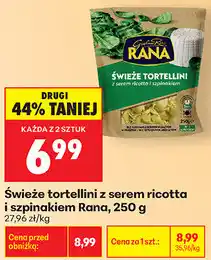 Biedronka Świeże tortellini z serem ricotta i szpinakiem Rana oferta