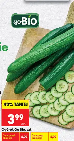 Biedronka Ogórek Go Bio, szt oferta