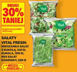 Biedronka Sałaty Vital Fresh: mieszanka sałat z rukolą, rukola, mix sałat rodzinny oferta