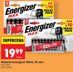 Biedronka Baterie Energizer MAX, 10 szt.: AA, AAA oferta