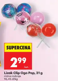 Biedronka Lizak Clip Ogo Pop, 31 g różne rodzaje oferta