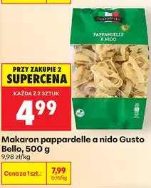 Biedronka Makaron pappardelle a nido Gusto Bello oferta