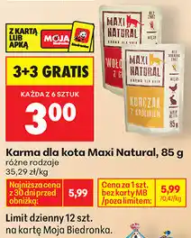 Biedronka Karma dla kota Maxi Natural oferta