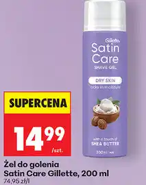 Biedronka Żel do golenia Satin Care Gillette oferta