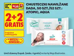 Biedronka CHUSTECZKI NAWILŻANE DADA, 50 SZT./52 SZT.: ATOPIC, AQUA oferta