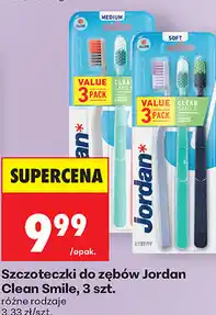 Biedronka Szczoteczki do zębów Jordan Clean Smile, 3 szt oferta