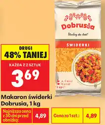 Biedronka Makaron świderki Dobrusia oferta