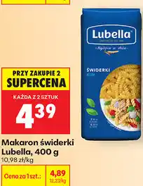 Biedronka Makaron świderki Lubella oferta
